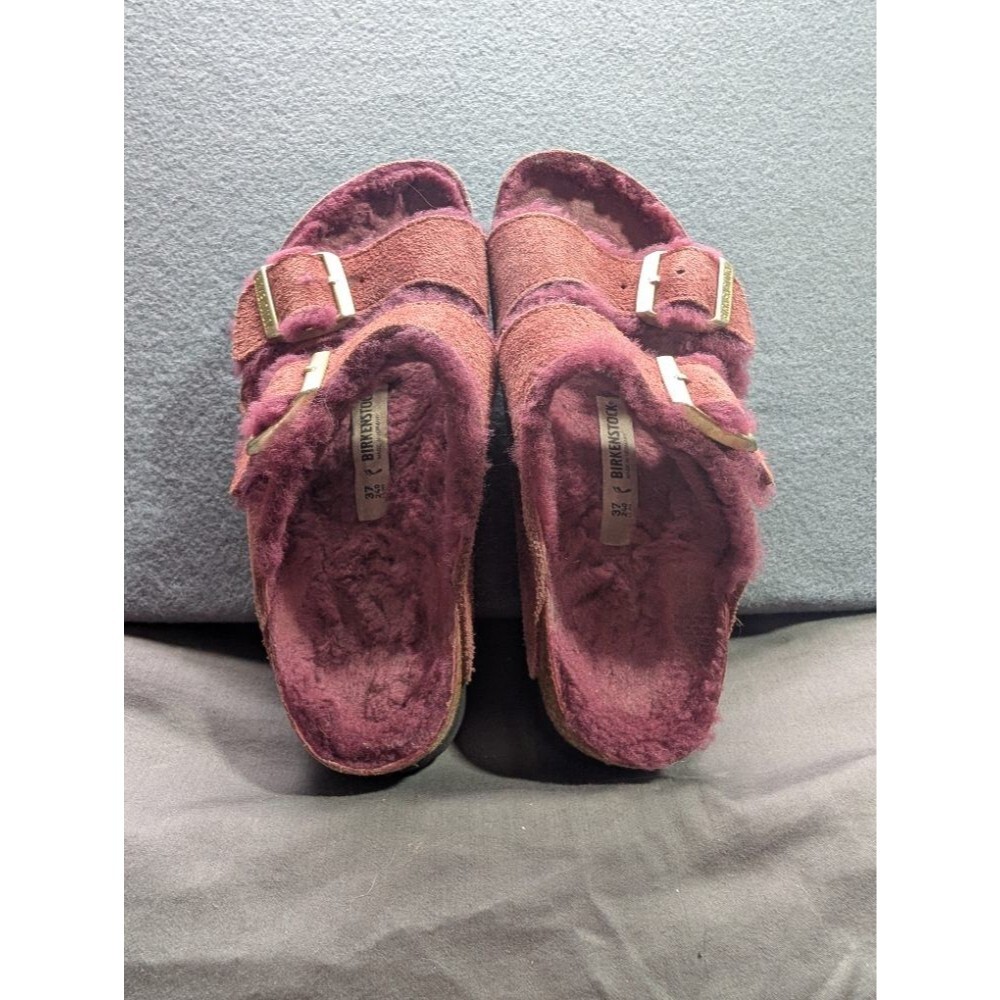 Birkenstock Burgundy Burgundy Adjustable Footbed Comfort Sandals Size 6 EU 37